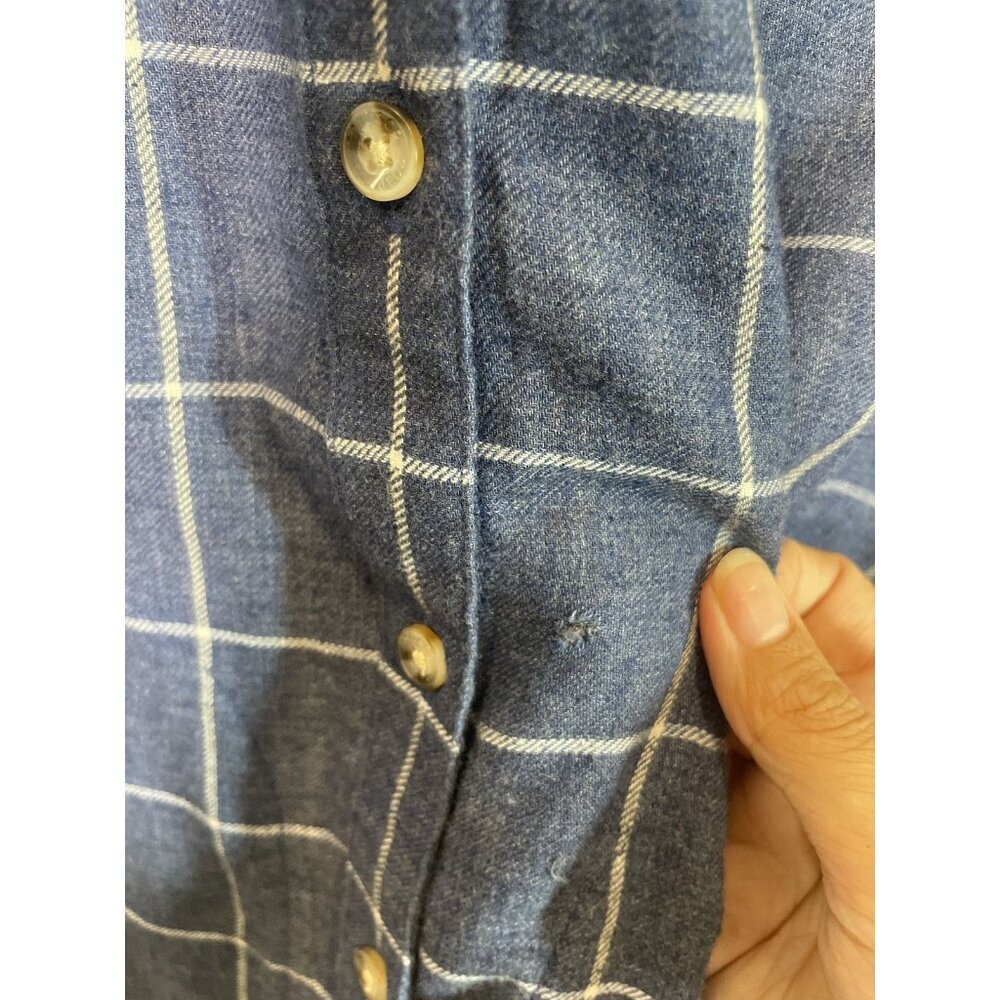 Toad&Co Cairn LS Shirt Women's Size S Blue Plaid Button-Up Long Sleeve Collared - Picture 6 of 10